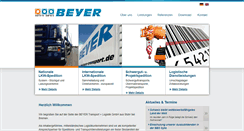 Desktop Screenshot of beyer-transport.de