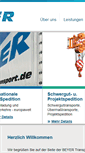 Mobile Screenshot of beyer-transport.de