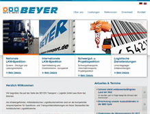 Tablet Screenshot of beyer-transport.de